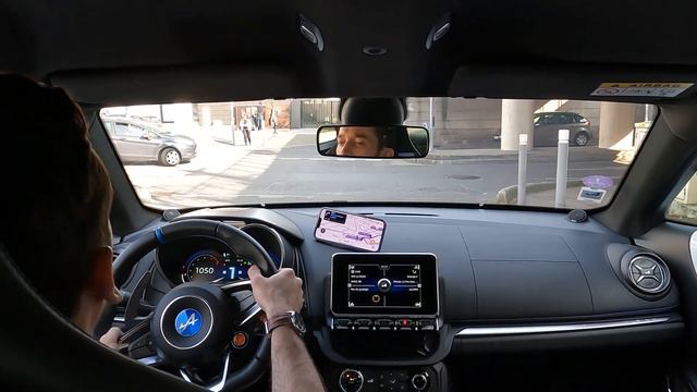 Alpine A110 driving - city смотреть онлайн