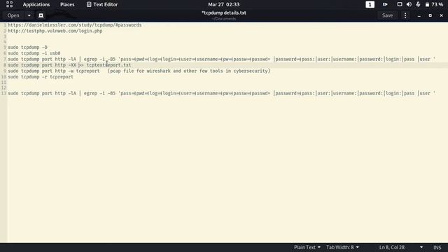 Pen Testing with Python & Kali - Packet Sniffing - Using tcpdump смотреть онлайн