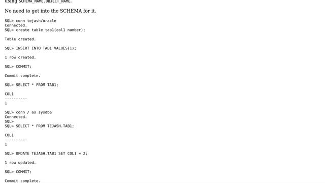 logged on as sysdba, how to run dml script as another user if you do not have the passwrod смотреть онлайн