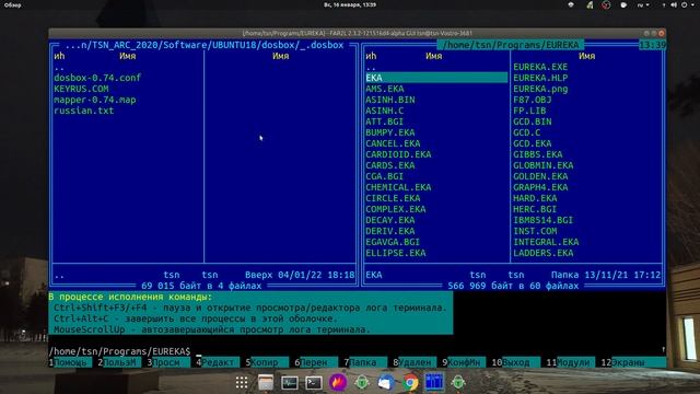Использование DOSBOX в Linux