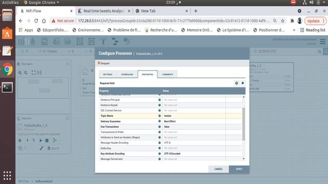 Real Time tweets Analysis using Kafka,apache nifi,elasticsearch and kibana смотреть онлайн