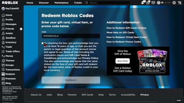 FREE ACCESSORY! HOW TO GET Spider Cola For Free! (ROBLOX PROMO CODE ITEM) смотреть онлайн
