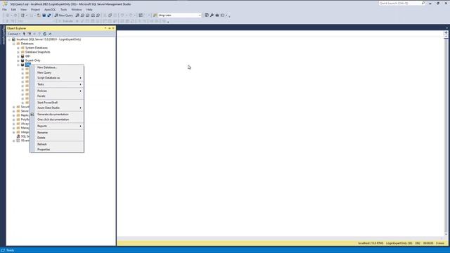 How to create a database with SQL Server Management Studio ? смотреть онлайн