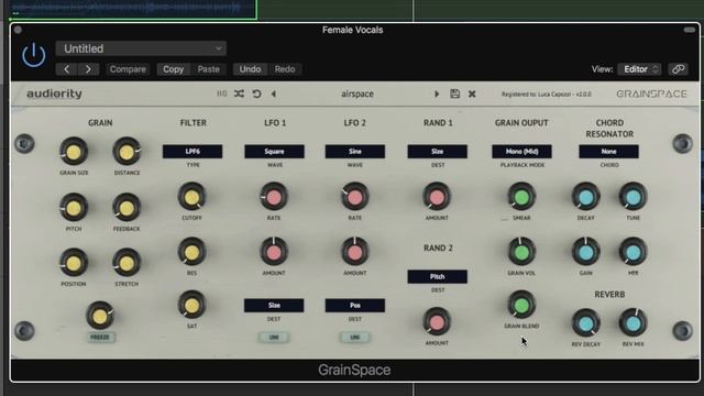 Audiority GrainSpace v2 - Granular Reverb Processor - Demo смотреть онлайн