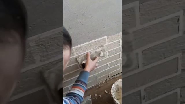 кирпичики на стене быстро и без пыли