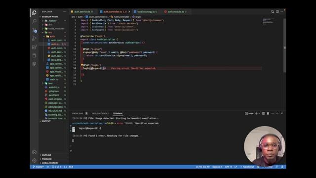 Adding Session-Based Authentication with Nest.js смотреть онлайн