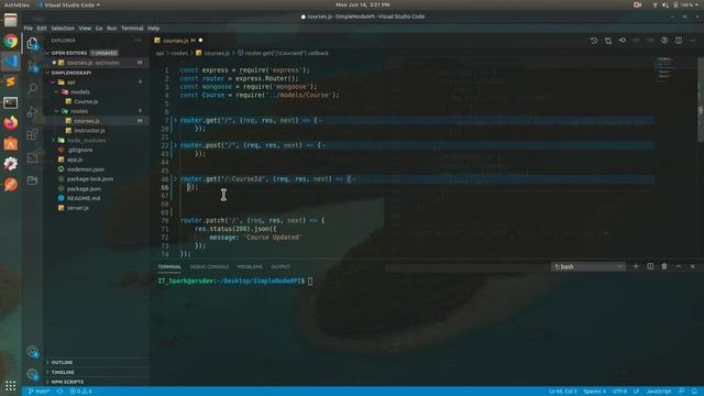 CRUD Operation | Creating a REST API with Node.js | Tutorial # 7 смотреть онлайн