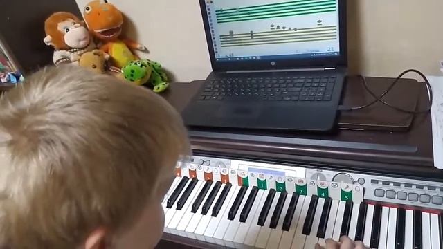 Учимся читать ноты с программой Софт Моцарт,Денис, 7 лет г Чайковский смотреть онлайн