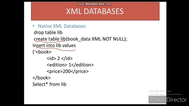 XML DATABASE TYPES AND XML ENABLED DATABASE смотреть онлайн