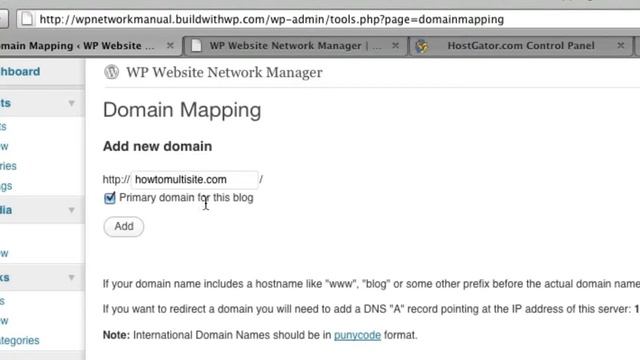 create a wordpress multisite step7 - map a domain смотреть онлайн