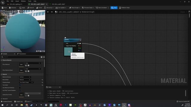Unreal Engine 5 - Creating a Basic Leaf Material смотреть онлайн