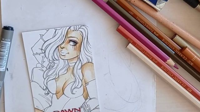 DRAW WITH ME: DAWN SKETCH CARD COMMISSION смотреть онлайн