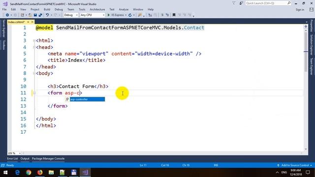 Send EMail From Contact Form in ASP.NET Core MVC смотреть онлайн