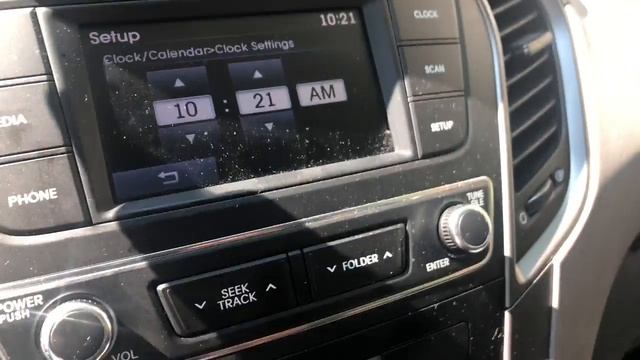 HYUNDAI SANTA FE - How to set the clock смотреть онлайн