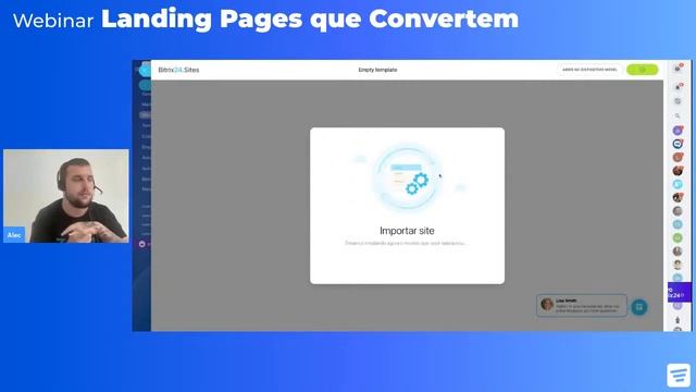 Como utilizar o #Bitrix24 CRM para construir Landing Pages que convertem (WEBINAR) #CRM #landingpag смотреть онлайн
