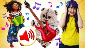 Кот Дымок и музыкальные инструменты. Видео для детей про мягкие игрушки