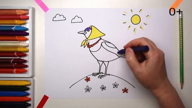 #какнарисовать #СОРОКА Уроки Рисования Для Детей #howtodraw #MAGPIE #drawforchildren