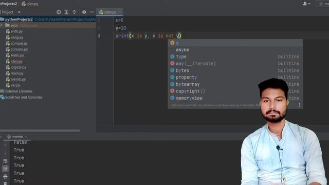 Python Identity operator use | is and is not operator in Python using #pythonprogramming #python смотреть онлайн