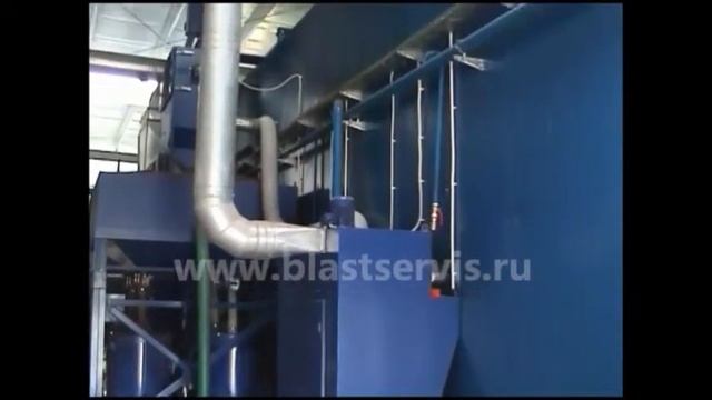ВИДЕО – дробеструйная камера с дробеструйным оборудованием на 4 поста дробеочистки смотреть онлайн