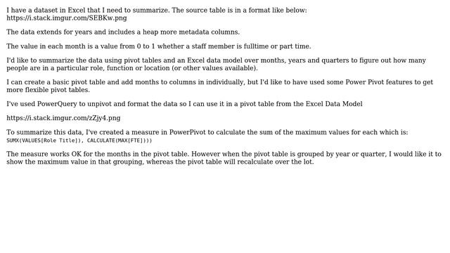 Excel Power Pivot Data model Sum of Max date groupings смотреть онлайн