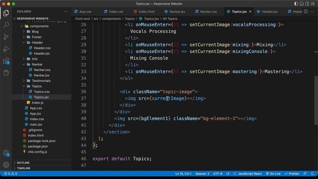 Figma To React JS | Build A Modern Responsive Website - Topics Section CSS смотреть онлайн