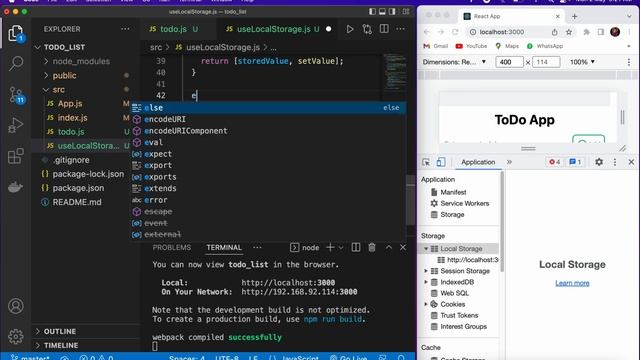 How to Store data in Localstorage of browser in React App | uselocalstorage #video-08 [हिंदी] смотреть онлайн