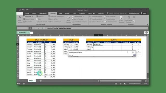 [Excel Tutorial] How to use SUMIF and SUMIFS Functions in Excel смотреть онлайн