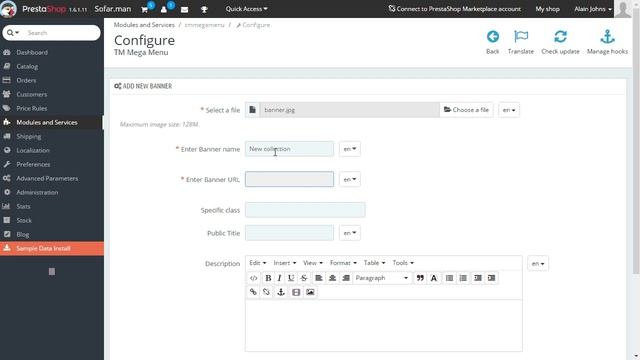 PrestaShop 1.6.x. How to Work With "TM Mega Menu" Module (v.1.7.0+) смотреть онлайн