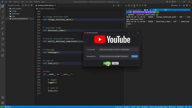 Python - YouTube Downloader (Part 2) смотреть онлайн