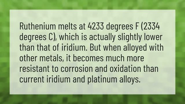 Is ruthenium better than Iridium? смотреть онлайн