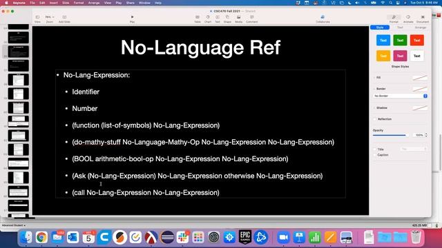 CSC470 10/5/21 Ask expressions and moving functions and boolean expressions to their own grammars смотреть онлайн
