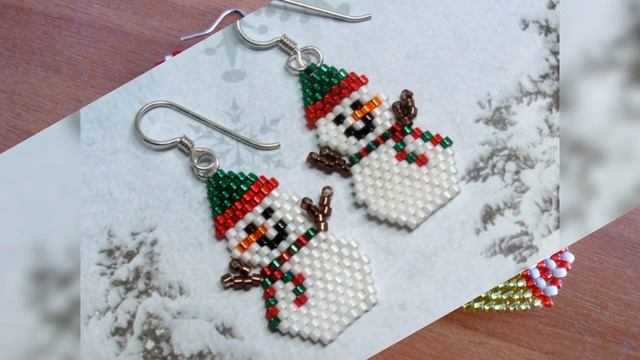 Новогодние брелки из бисера))) смотреть онлайн