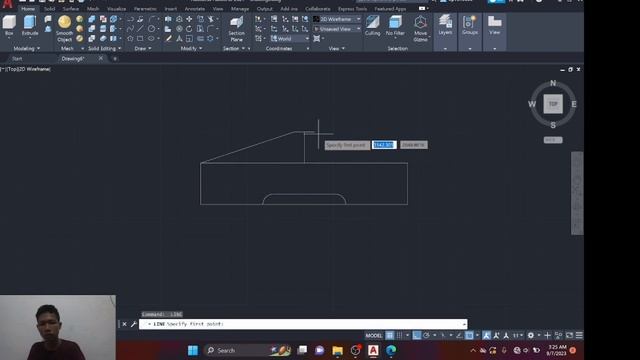LATIHAN AUTOCAD 2D TRAINING 3 смотреть онлайн