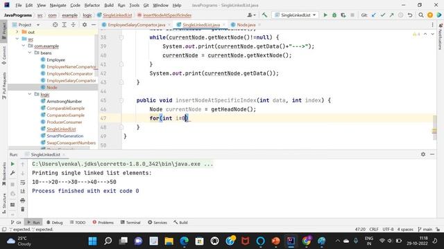 Java Data Structures: Java program on custom linked list creation смотреть онлайн