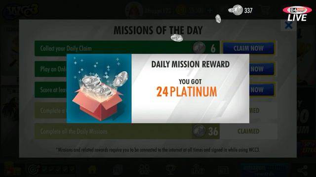 WCC3 840 FREE PLATINUM REWARDS ! HOW TO GET FREE PLATINUM COINS IN WCC3 ! B4 GAMEX смотреть онлайн
