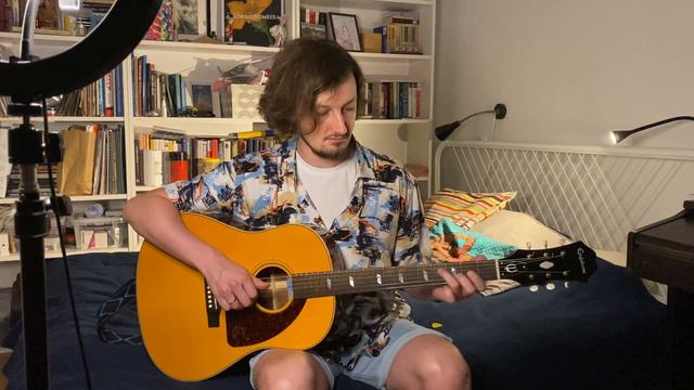 Со мною вот что - Back to the Future theme (acoustic guitar cover) смотреть онлайн