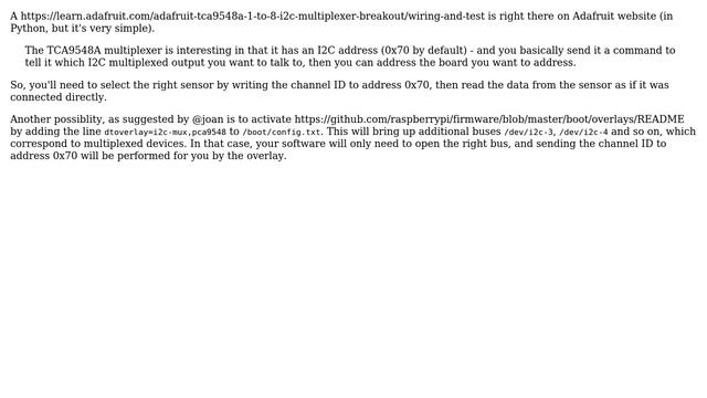 Raspberry Pi: How to use Adafruit TCA9548A 1-to-8 I2C Multiplexer Breakout in C#? (2 Solutions!!) смотреть онлайн