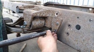 ГАЗЕЛЬ Ремонт Рамы. Замена поперечины рамы под ручник. (поперечина номер 4)