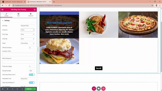 Blog Text Overlay Elementor Widget. WordPress Elementor Addons. Elementor Bootstrap Components. смотреть онлайн