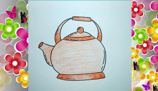 Рисуем Чайник с детьми смотреть онлайн