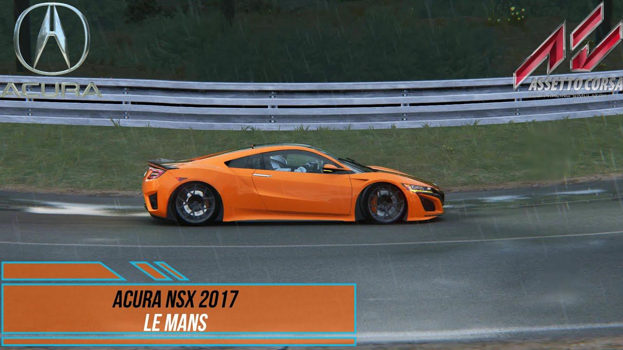 Acura NSX - Le Mans Rain | Assetto Corsa. смотреть онлайн