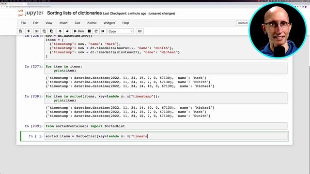 Sorting lists of dictionaries in Python смотреть онлайн