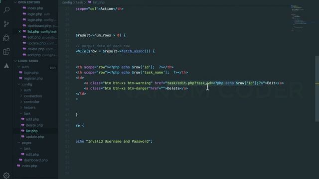 task delete php mysql sql quires in tamil-part 11|php basic login,registration in tamil#nanumcoder смотреть онлайн