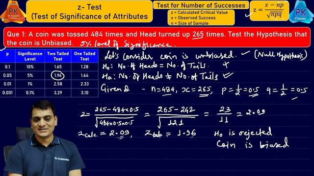 Part 3: Hypothesis Testing (z-Test)| Questions & Solution | Test for number of Successes| Statistic смотреть онлайн