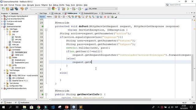 Sistema de Ventas en Java Web - Patron MVC y MySQL - Parte Login смотреть онлайн