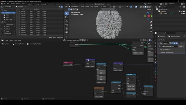Geo Nodes Crystal in Blender | Blender Tutorial смотреть онлайн