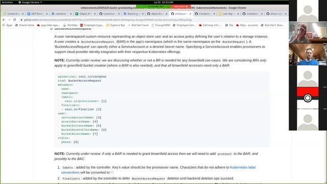 Kubernetes SIG Storage - Object Bucket Provisioning KEP Review 20200730 смотреть онлайн