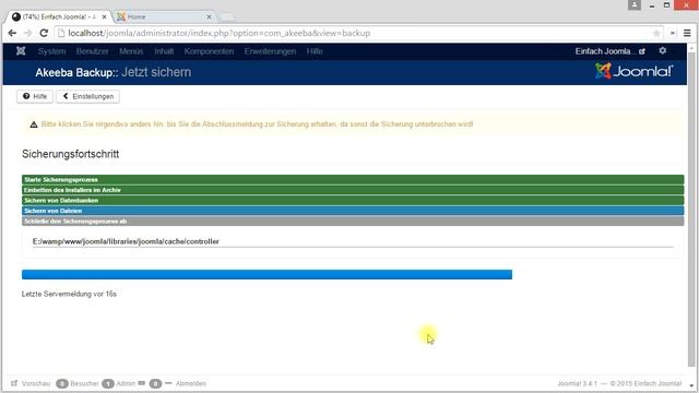 Lernvideo Joomla! Backup смотреть онлайн