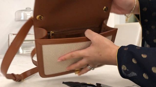 YSL SAINT LAURENT CARRE Satchel in Canvas & Smooth Leather | WIMB смотреть онлайн