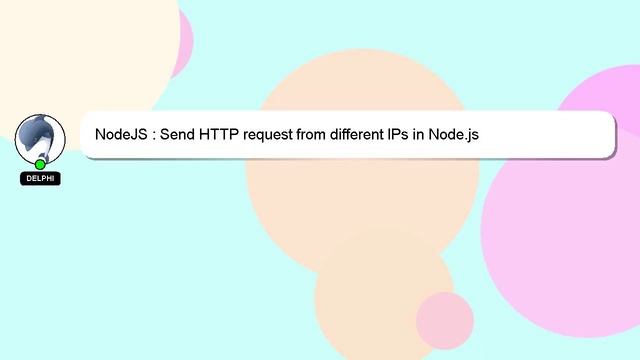 NodeJS : Send HTTP request from different IPs in Node.js смотреть онлайн